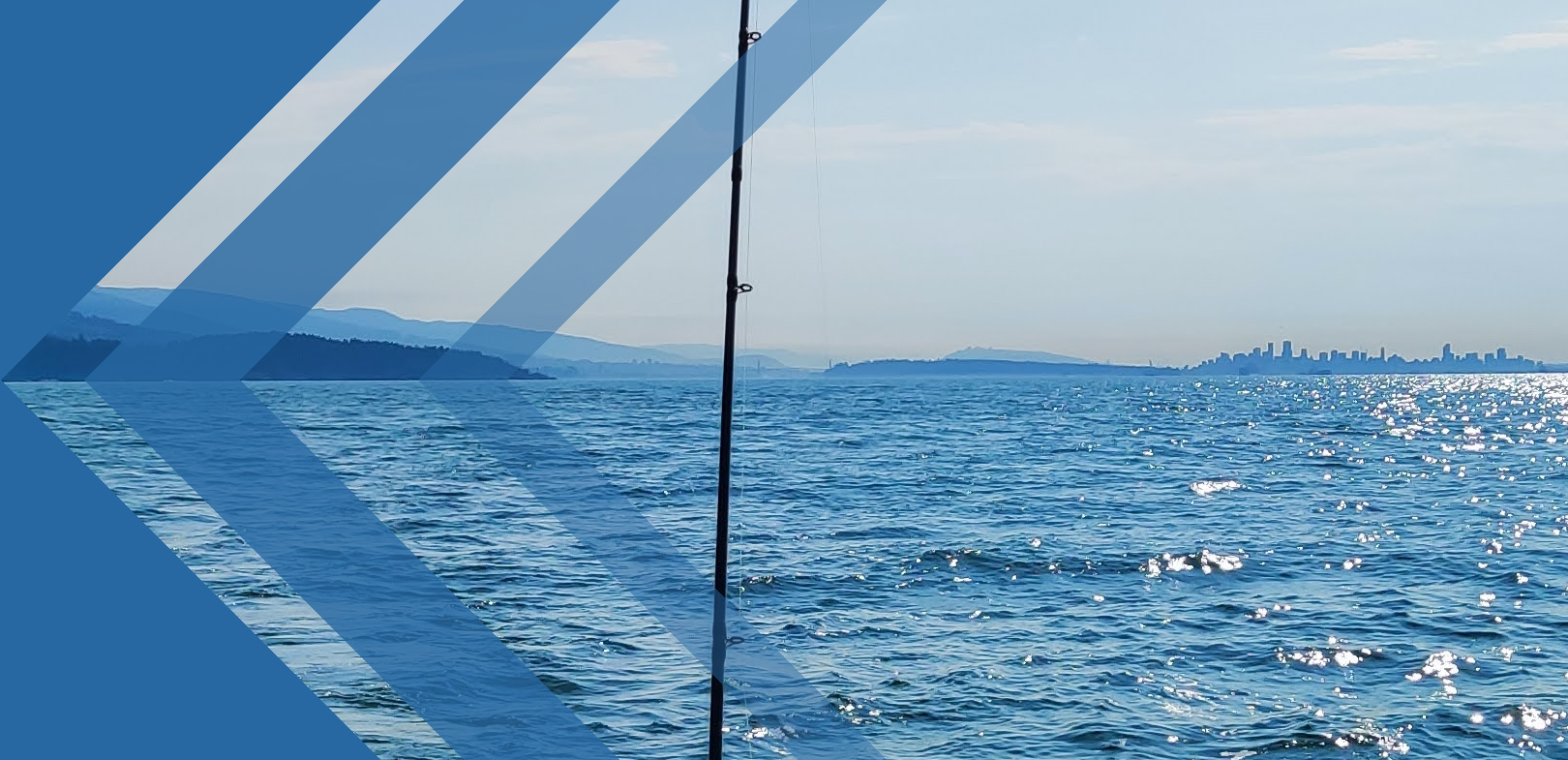 Landscape picture of Vancouver taken from the Predator, Dave's boat